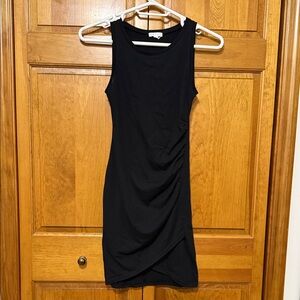 Leith Elegant Black Sleeveless Mini Dress